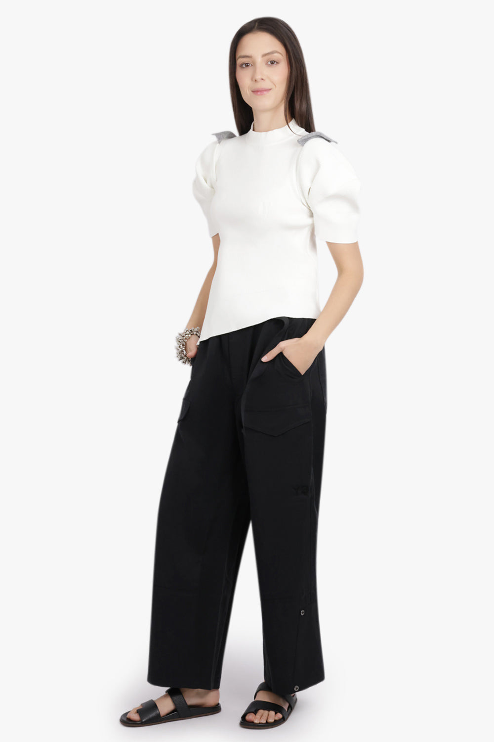 LOOSE FIT CARGO STYLE PANT | BLACK - 2
