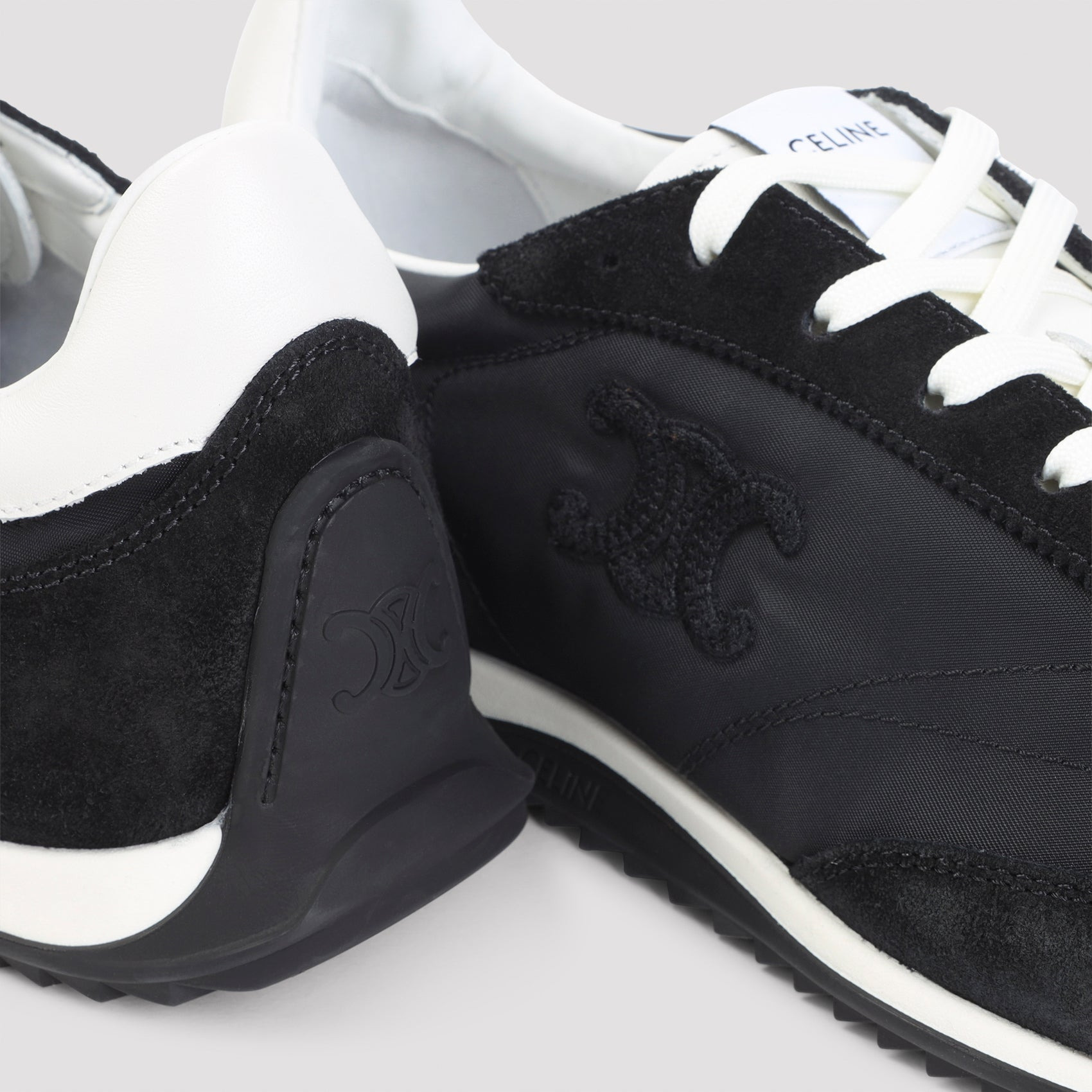 Celine Low Lace-Up Sneakers With Triomphe Men - 4
