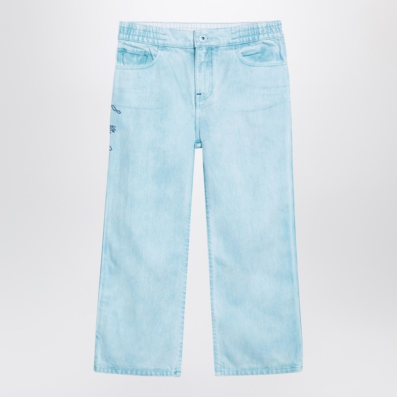 Light blue denim jeans with EKD - 1