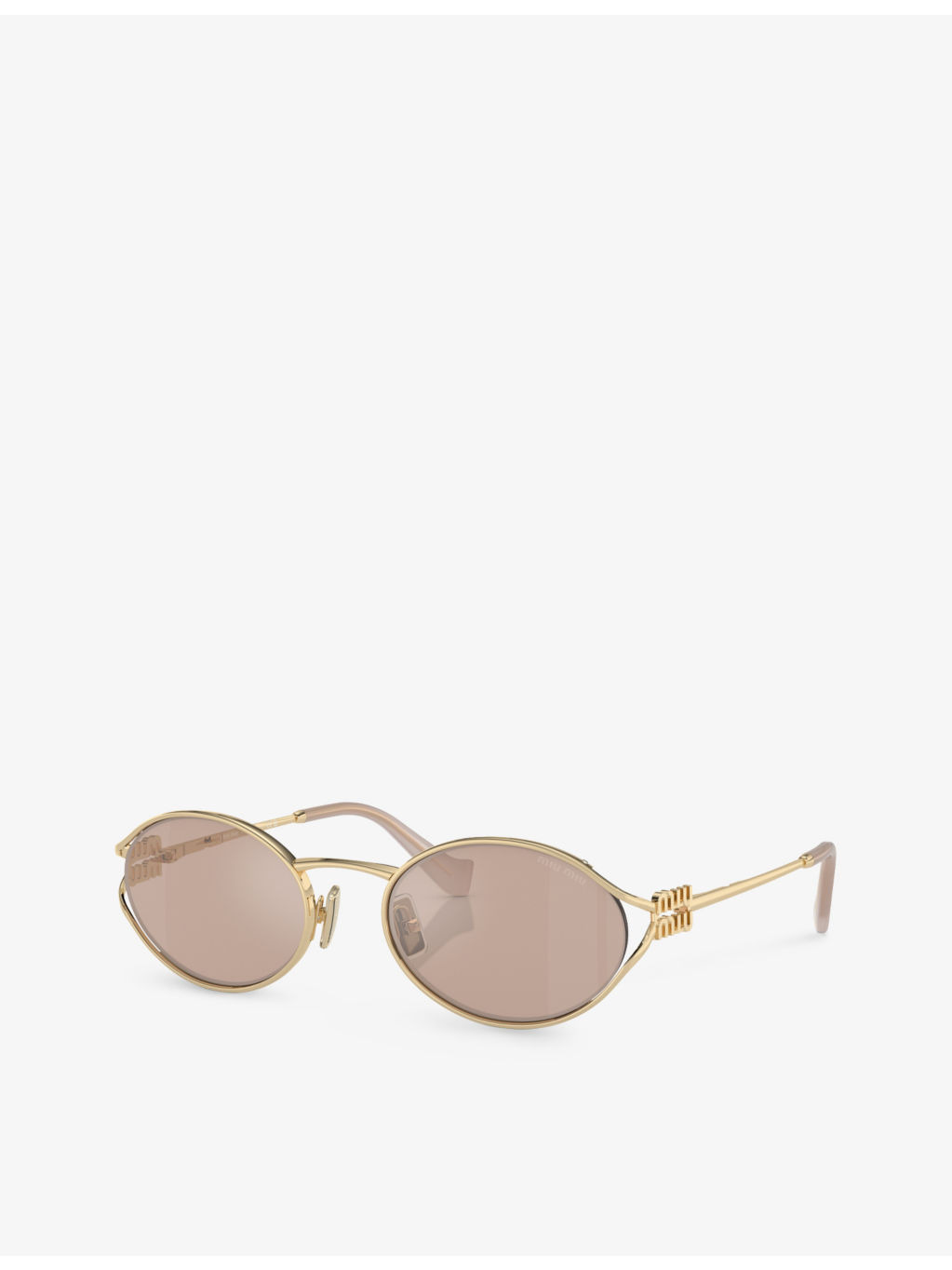 MU 52YS Oval-Frame Metal Sunglasses - 2