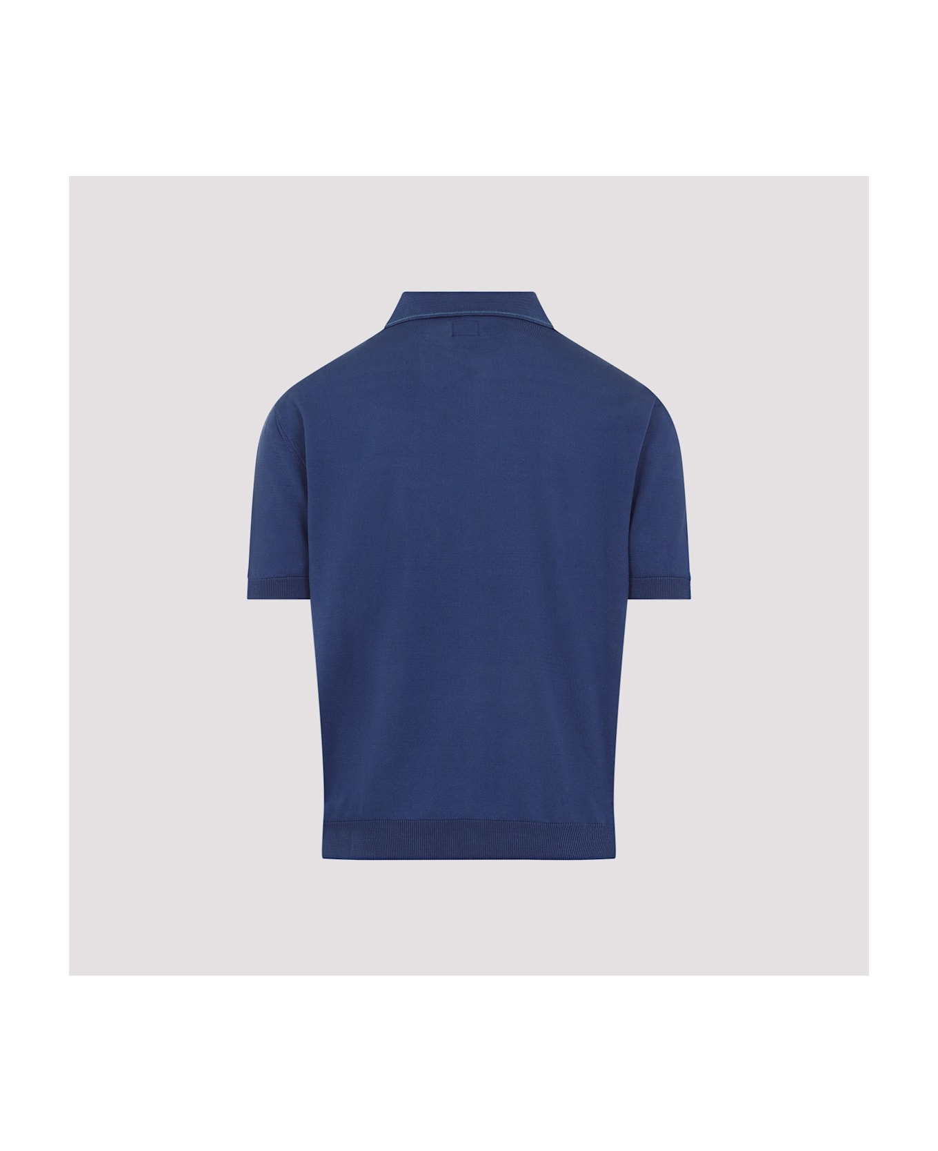 Buttoned Knit Polo - 4