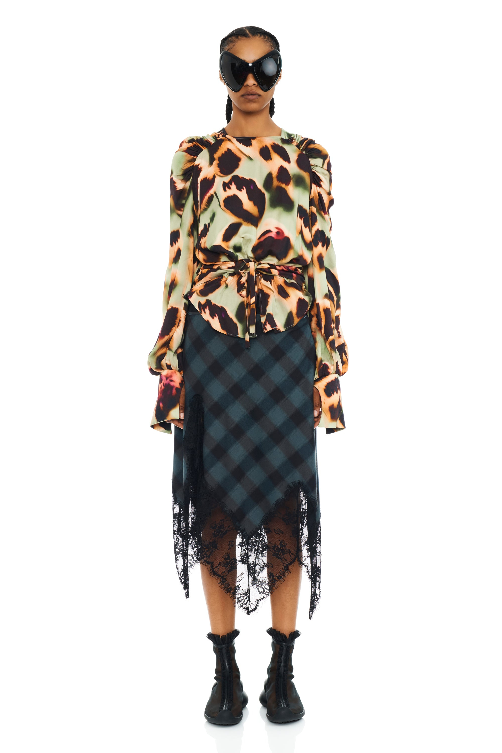 SEA PINE PLAID WATERLILY SKIRT - 7