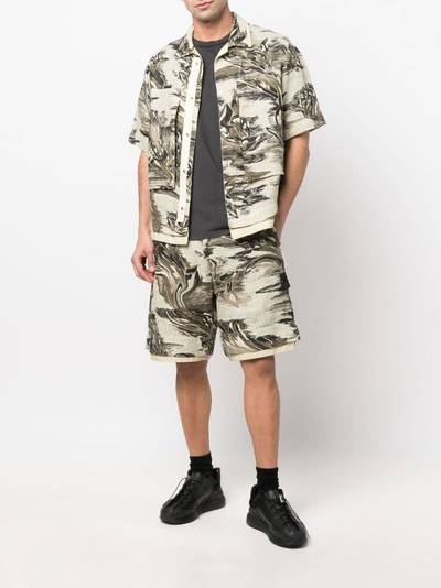 Stone Island Shadow Project abstract-print short-sleeve shirt outlook
