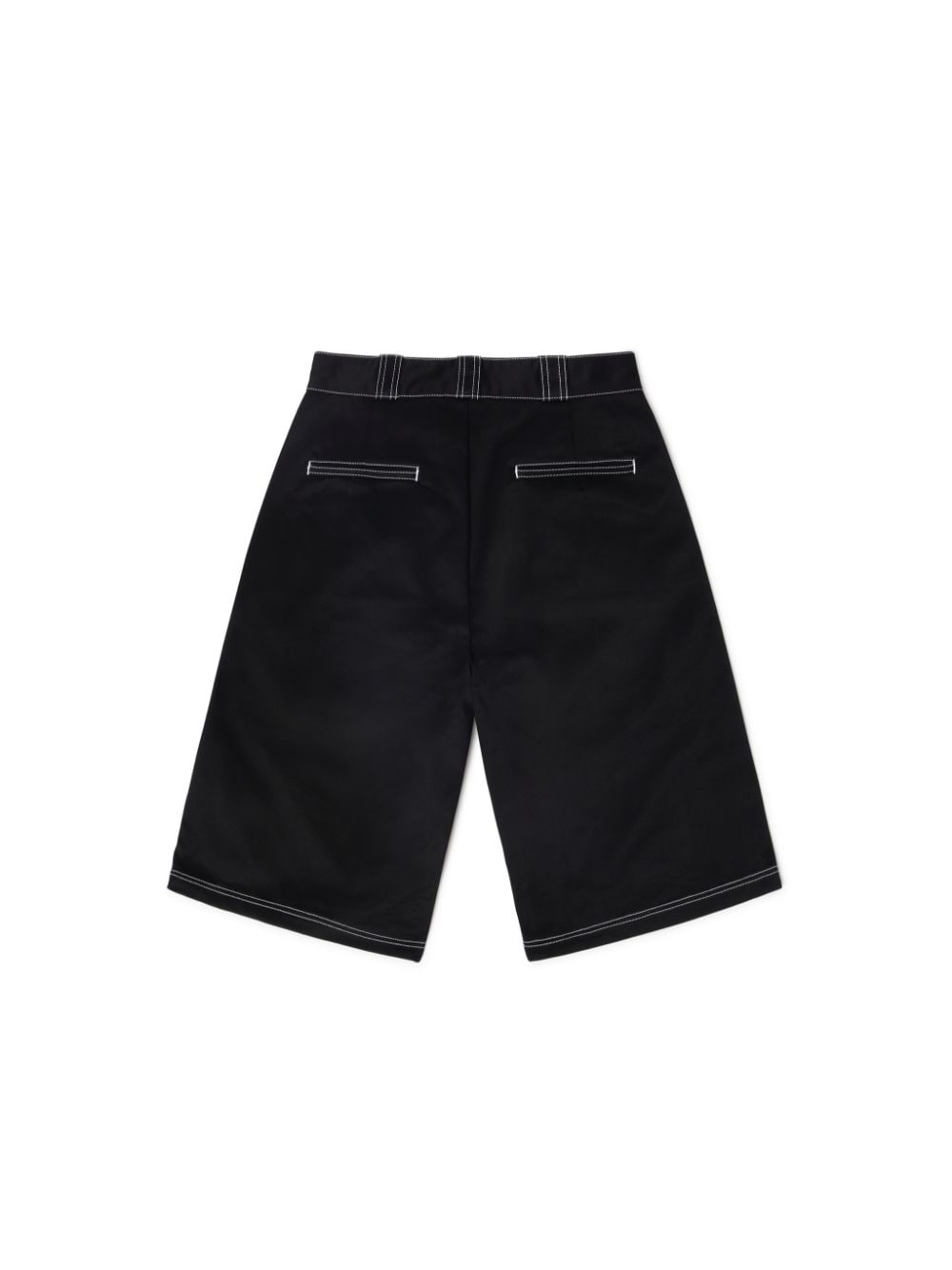 White Stitch Canvas Short - 6