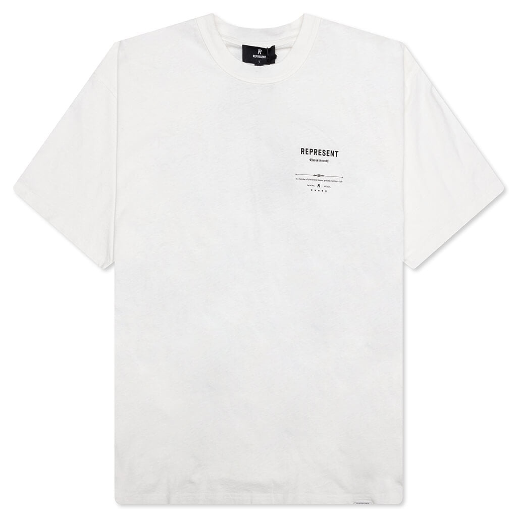 REVERE MANOR T-SHIRT - AGED WHITE - 1