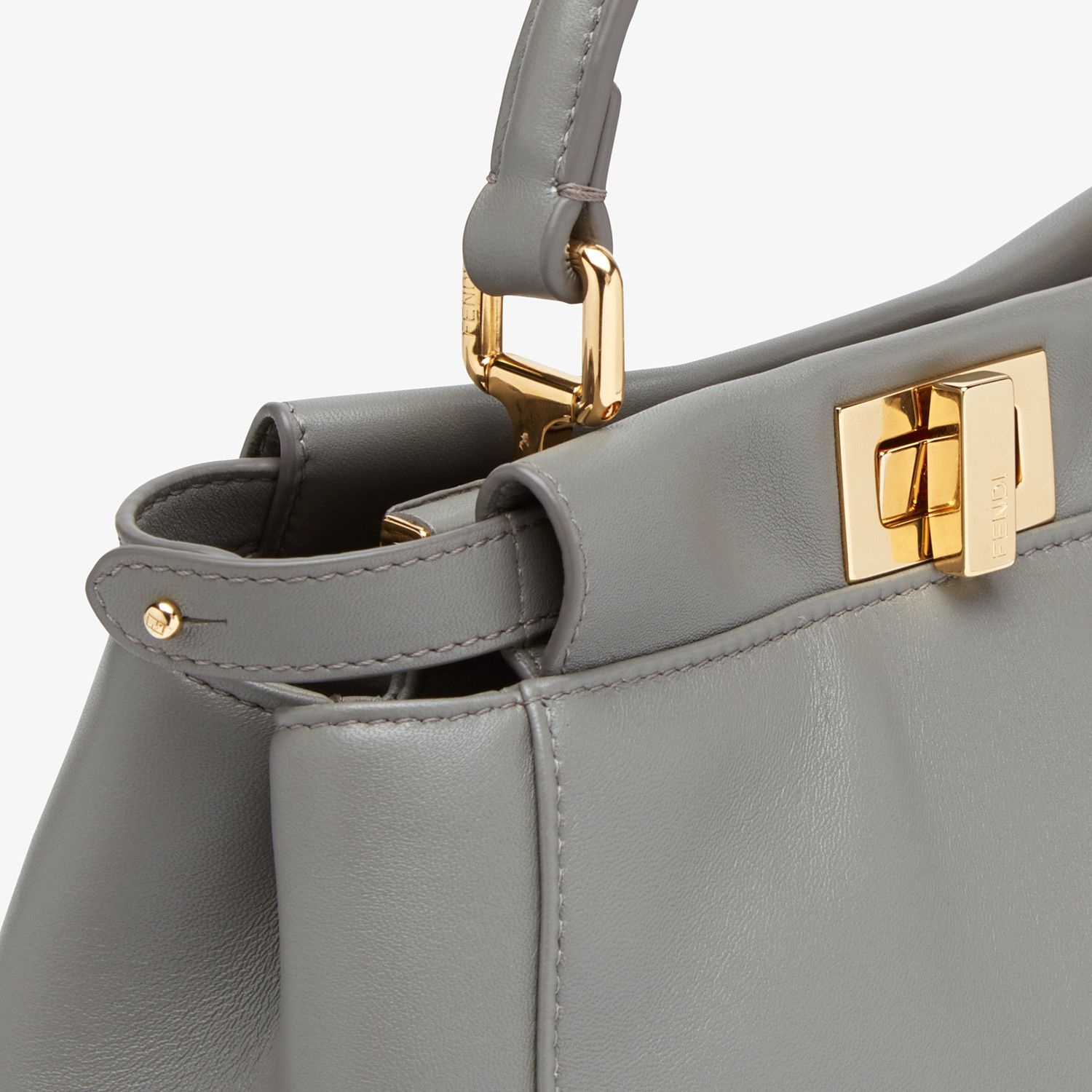 Gray nappa leather bag - 6