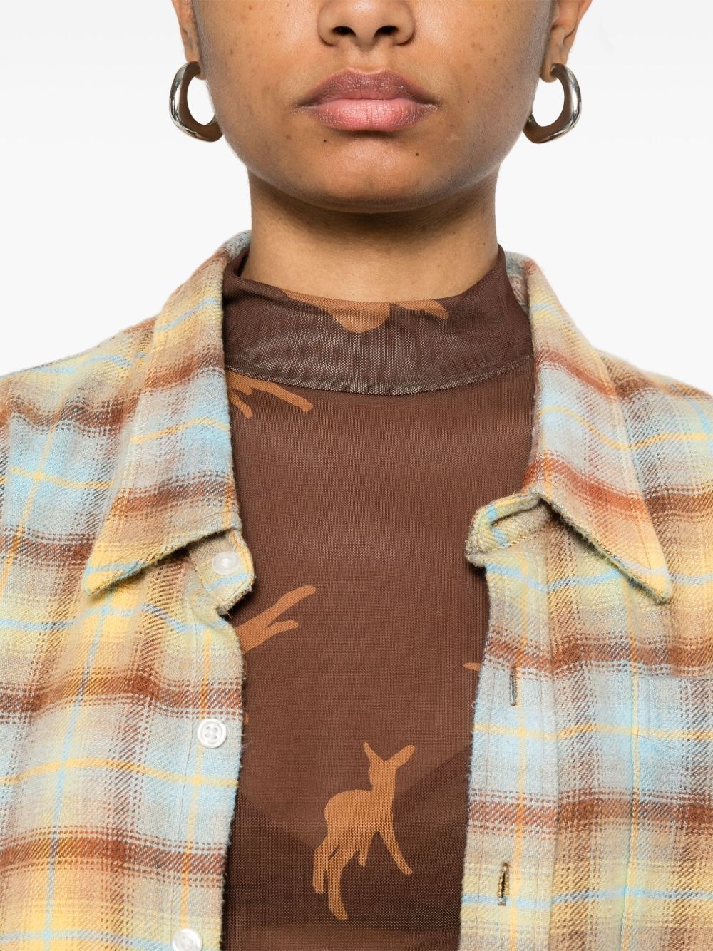 deer-print T-shirt - 5