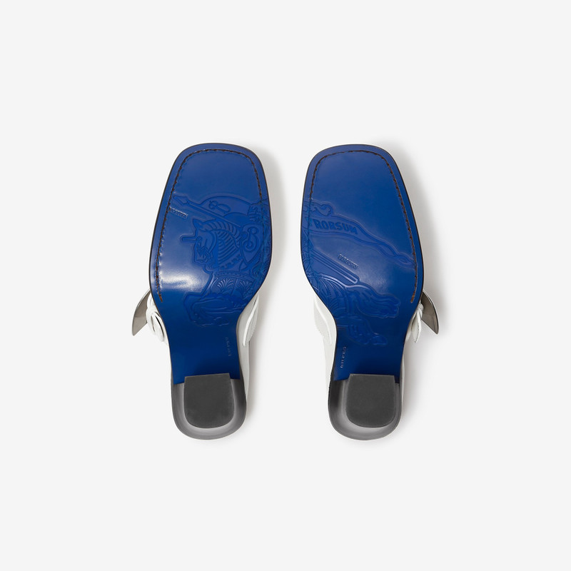 Leather London Shield Heeled Loafers 6