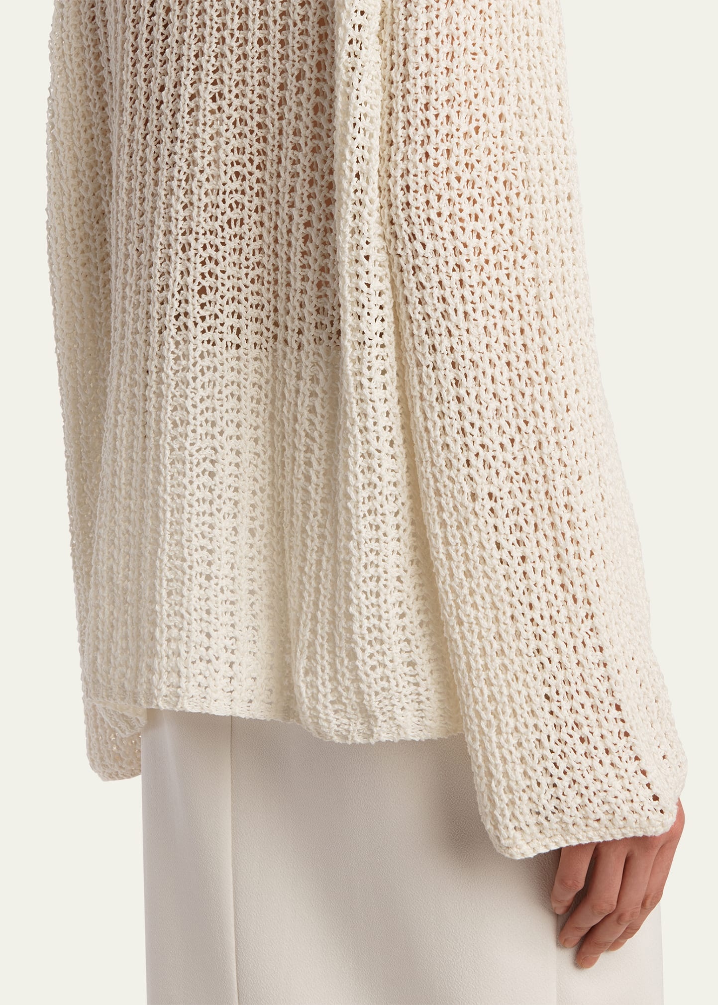Elowen Cotton Open-Knit Sweater - 5