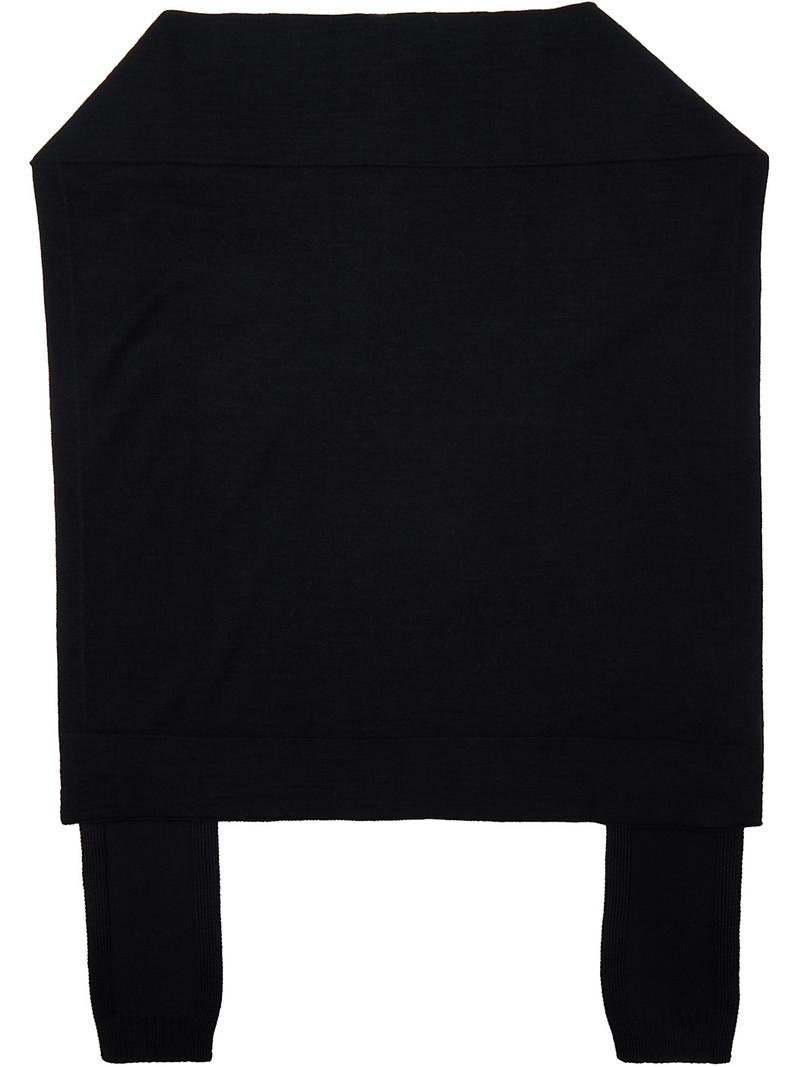Lemaire Black Trompe L'oeil Scarf outlook