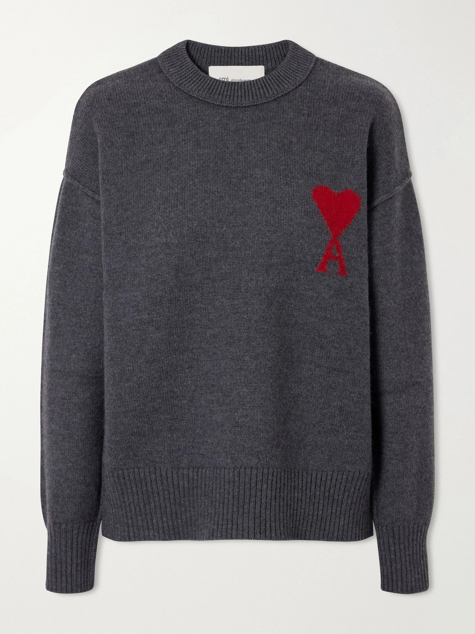 ADC intarsia wool sweater Dark gray - 1