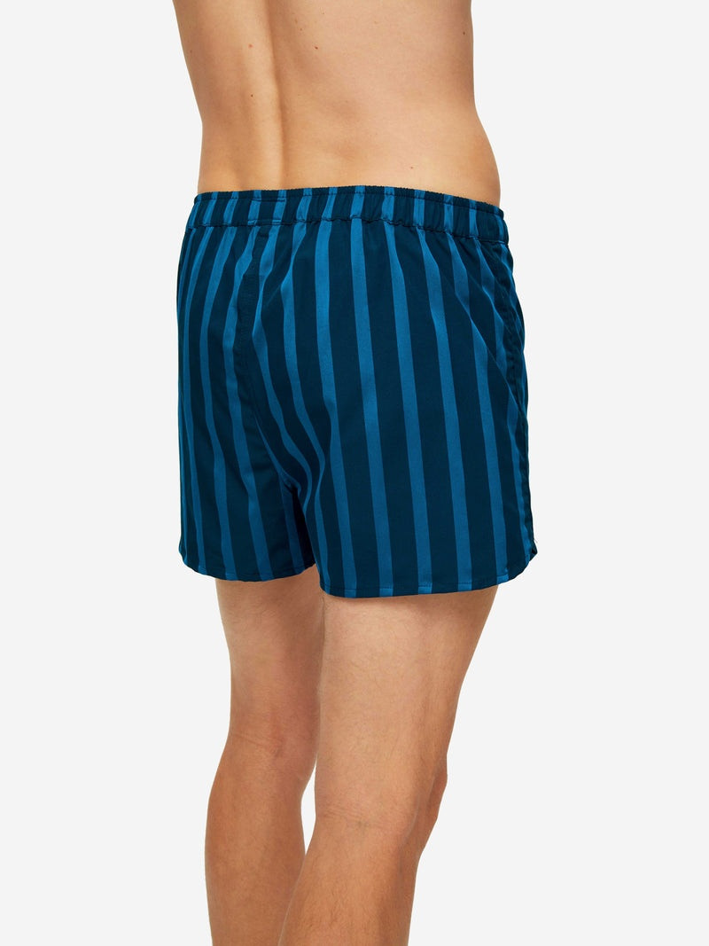 Men's Modern Fit Boxers Royal 218 Cotton Navy 5