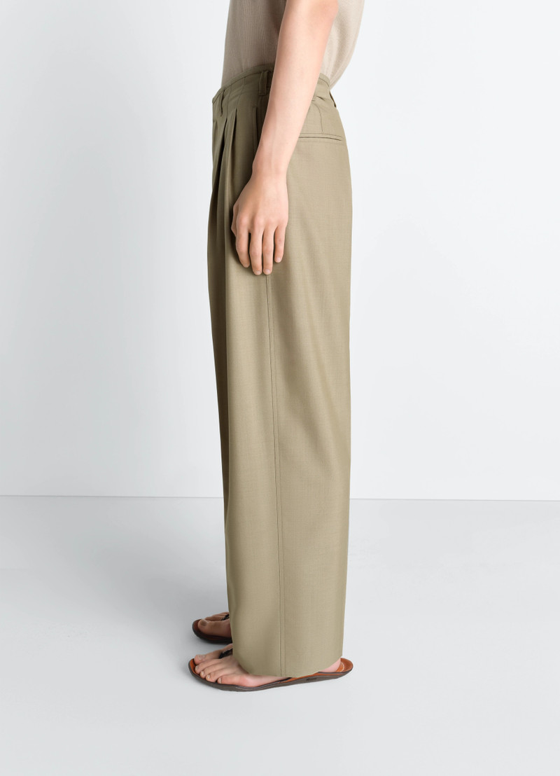 PLEATED TAILORED PANTS IN TROPICAL POLYWOOL 4