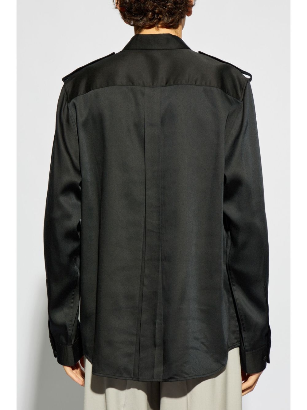 epaulette-detail multi-pocket shirt - 4