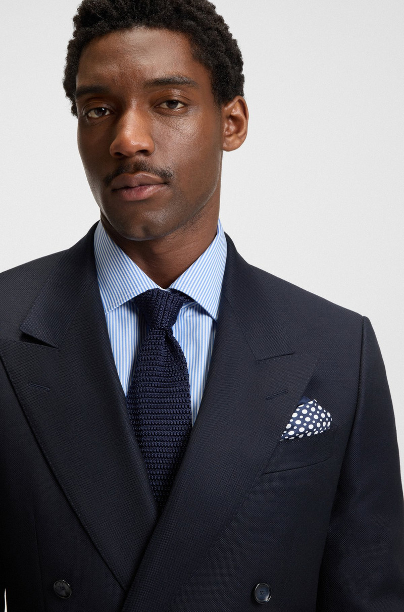 BOSS BECKHAM X BOSS PRINTED SILK POCKET SQUARE outlook
