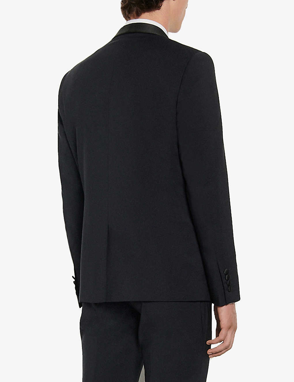 Shawl-collar wool tuxedo jacket - 2