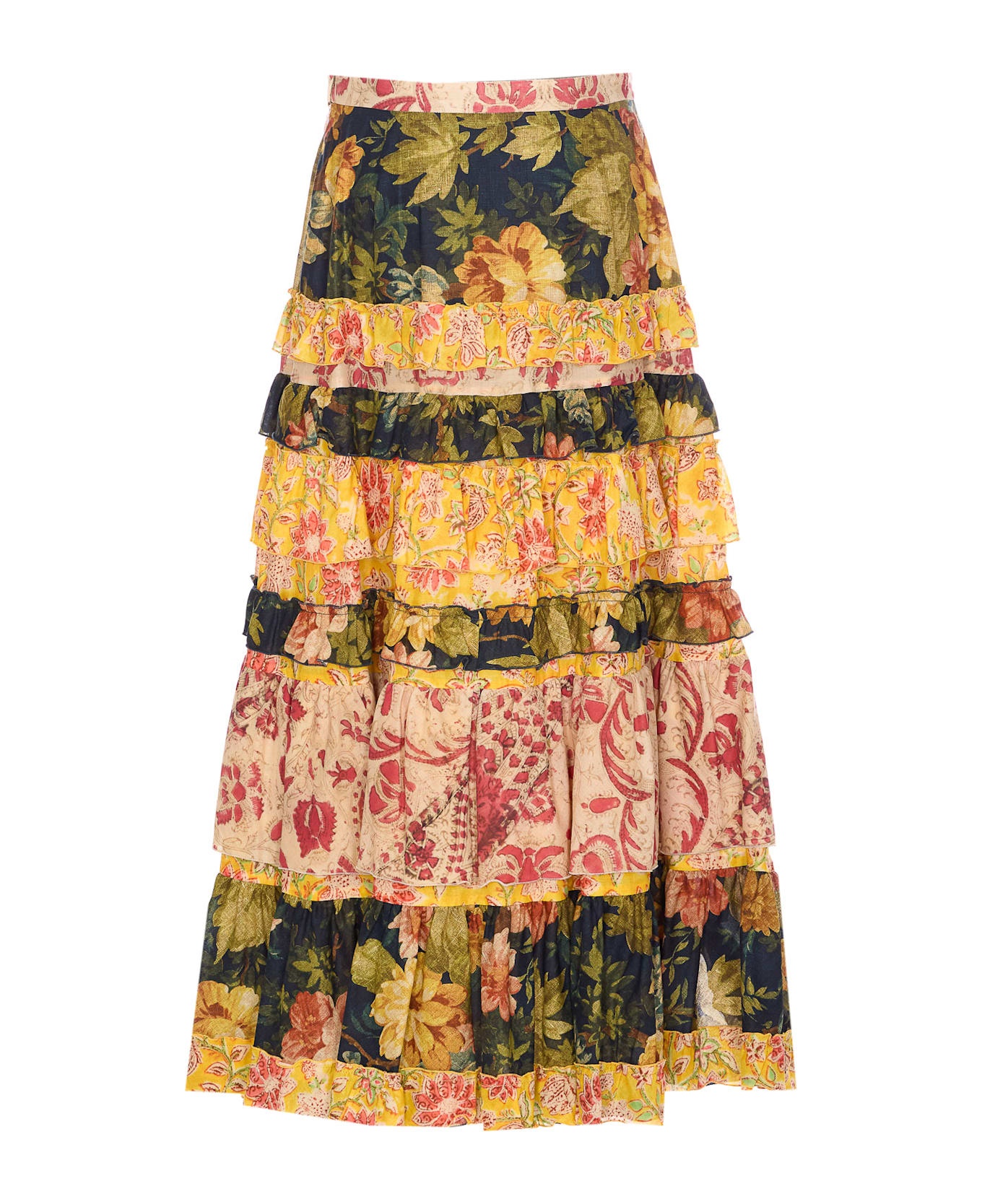 Apres L'hiver Macro Flower Skirt - 2