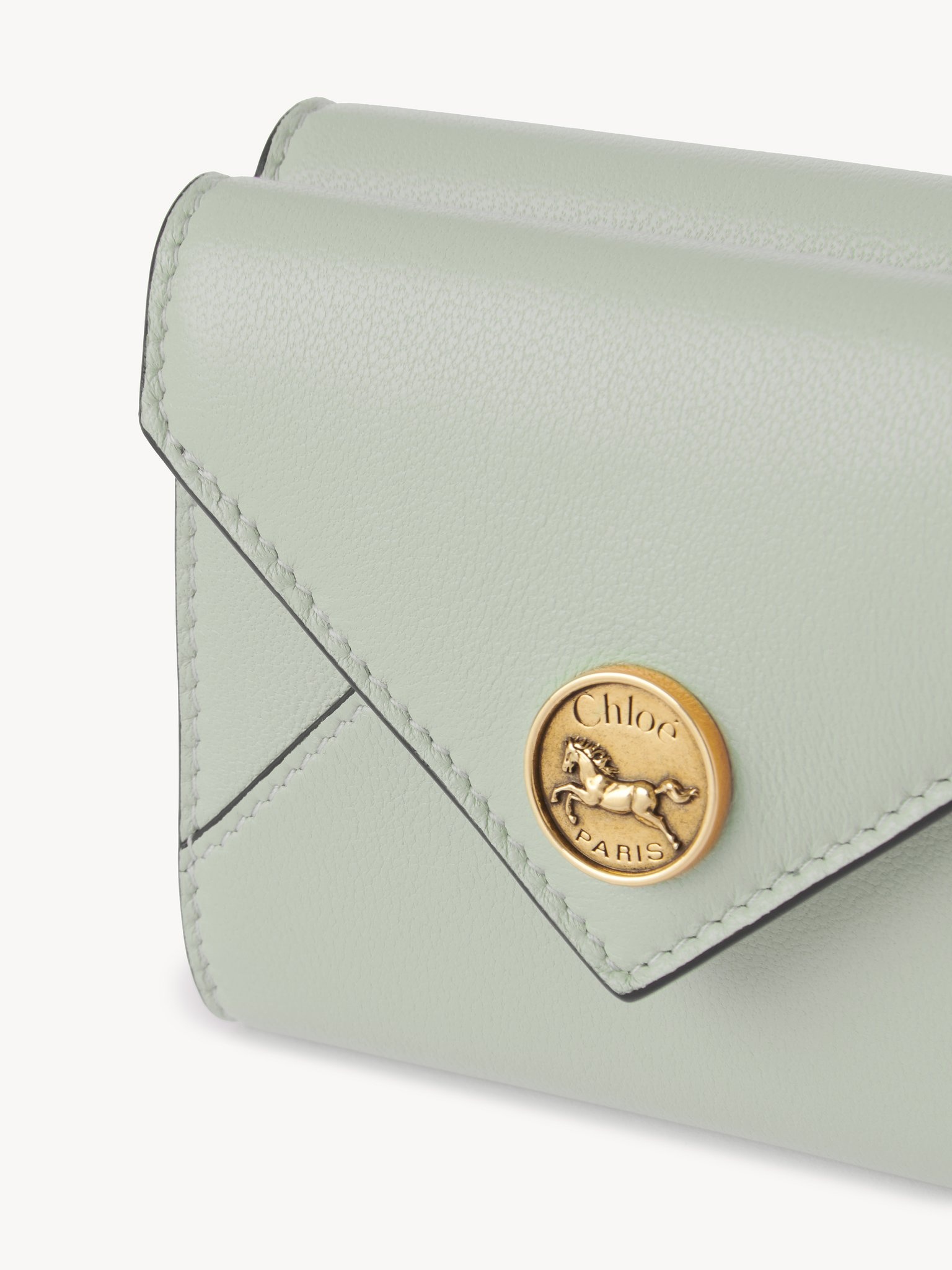 SMALL ENVELOPE TRI-FOLD IN GRAINED LEATHER - 5