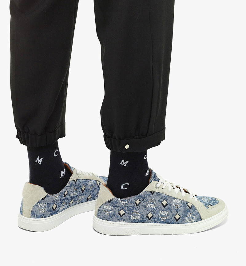 MCM Men’s Terrain Lo Sneakers in Vintage Monogram Jacquard outlook