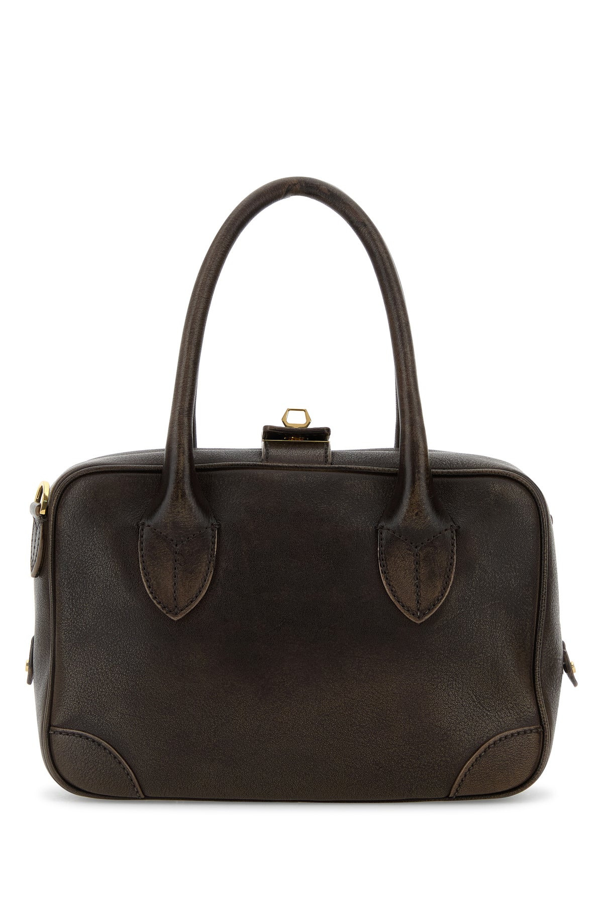 Brown leather Vita handbag - 3