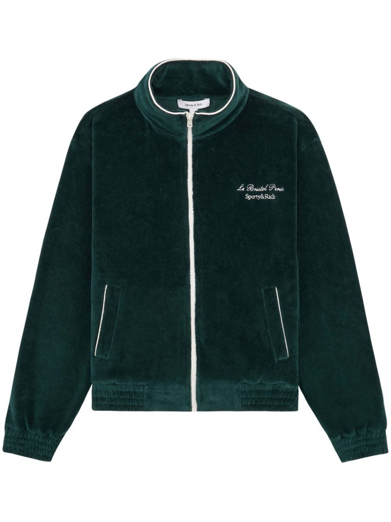 Faubourg cotton velour track jacket 1