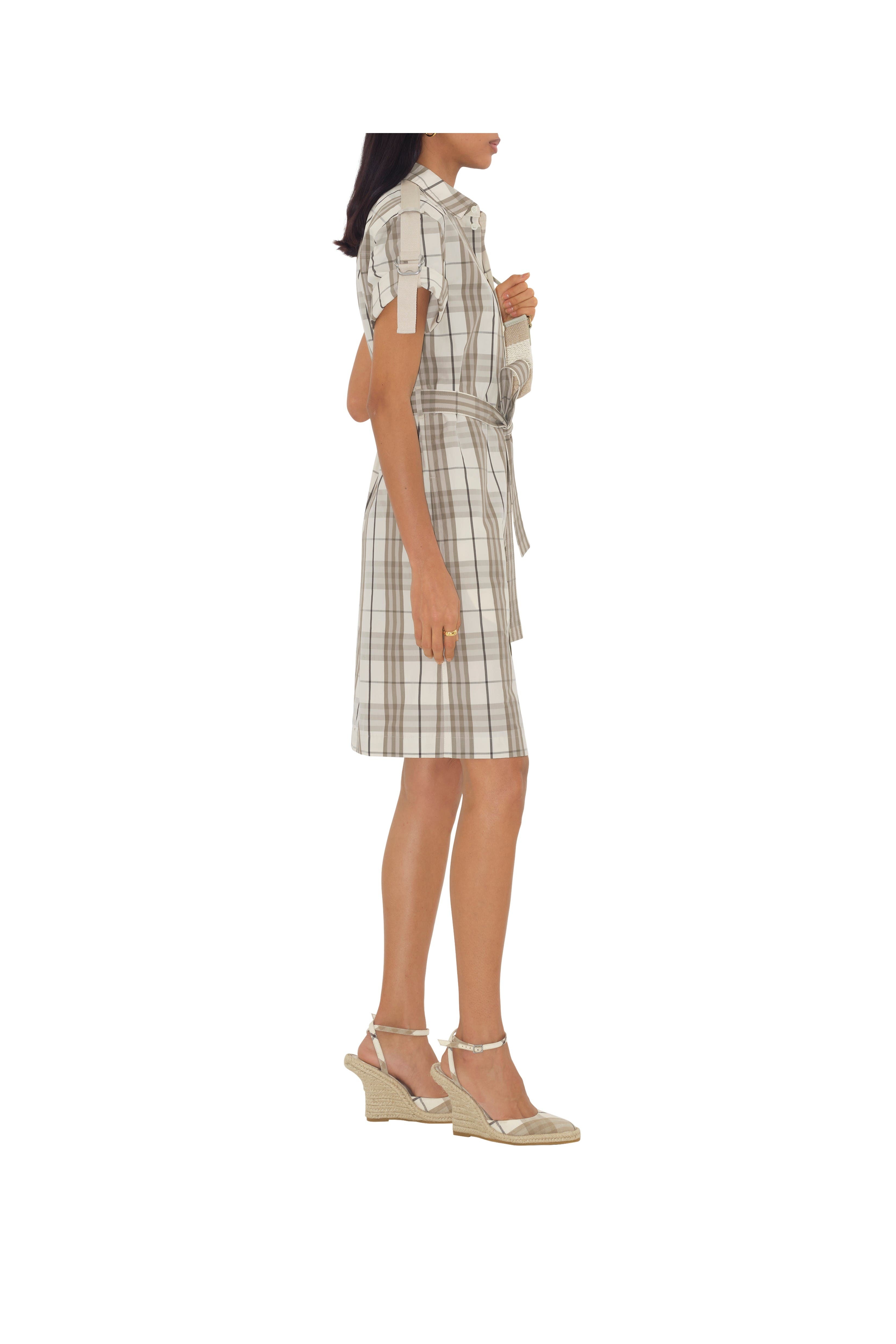 burberry Check Cotton Shirt Dress at Nordstrom - 3
