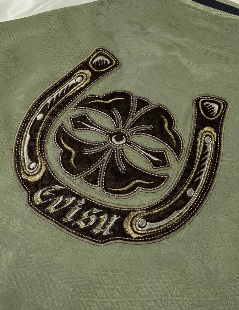 Allover Jacquard Padded Chinese Jacket - Green 7