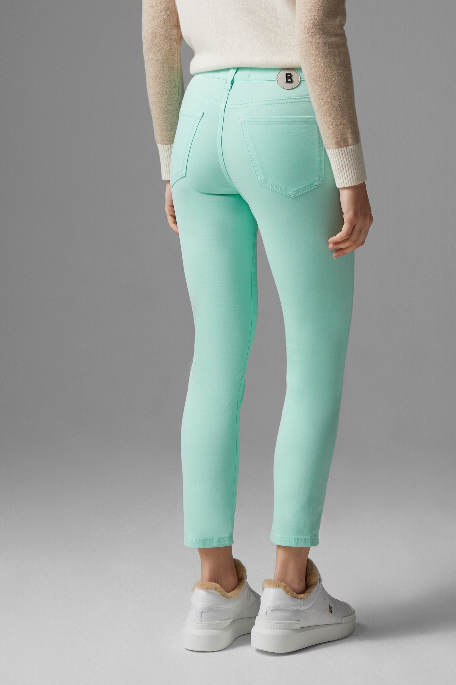 Slim fit Julie 7/8 jeans in Mint - 3