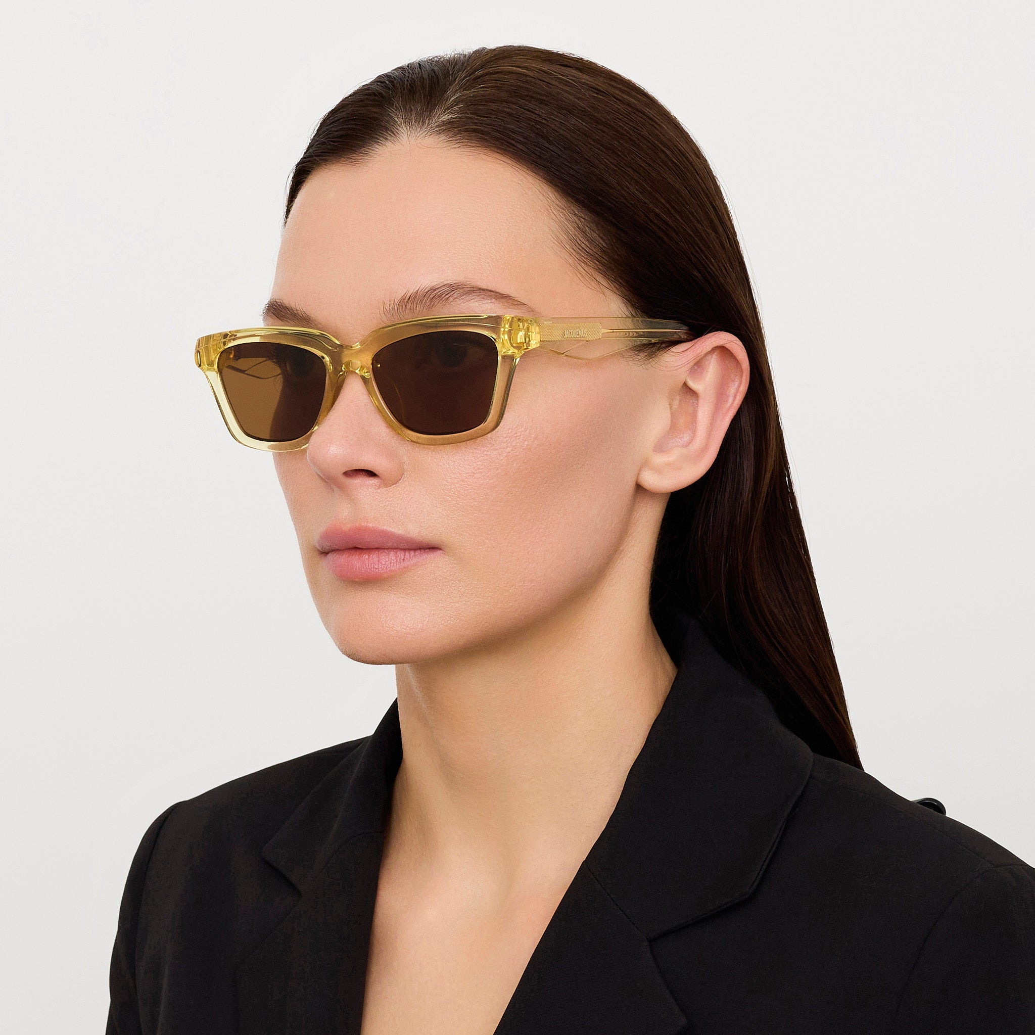 Carre Sunglasses in Crystal Yellow - 3