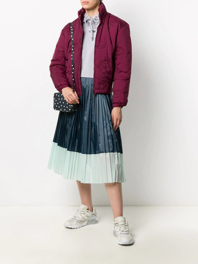 adidas two-tone pleated skirt outlook