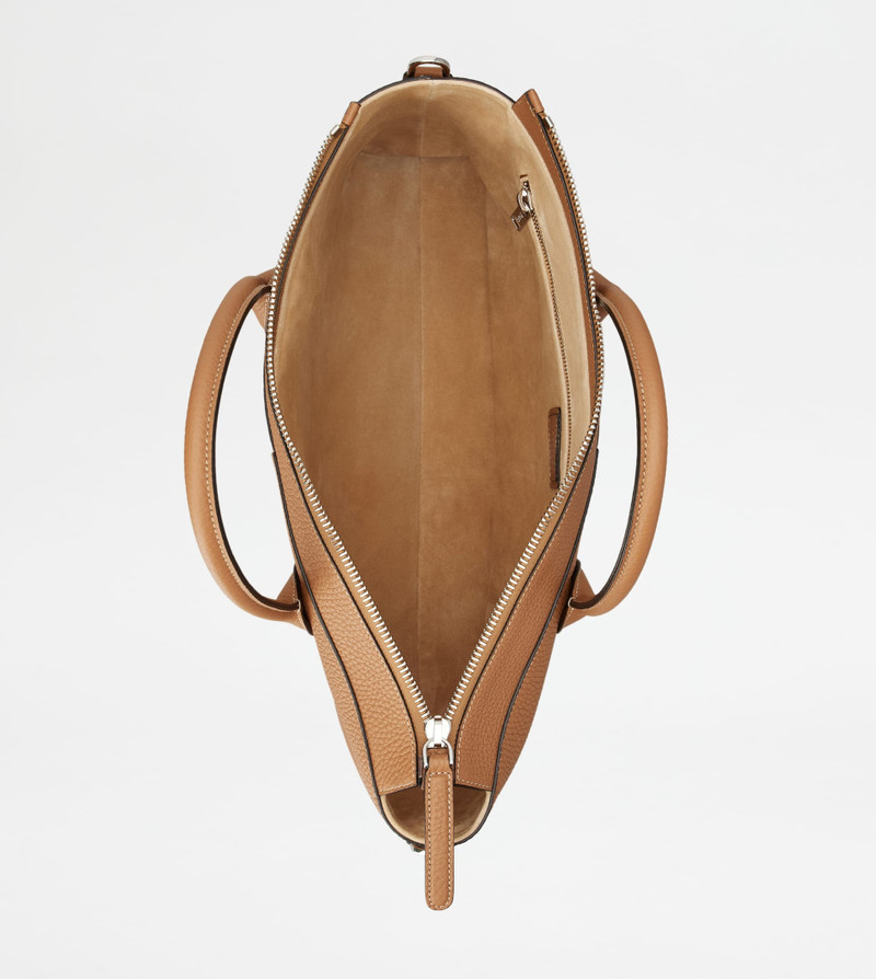 TOD'S DI BAG BRIEFCASE IN LEATHER MEDIUM - BROWN 5
