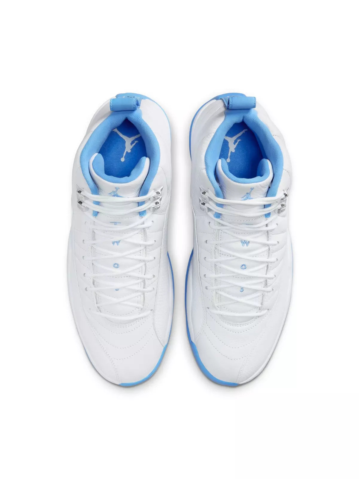 12 Retro "White and University Blue" Men's Shoe - 9