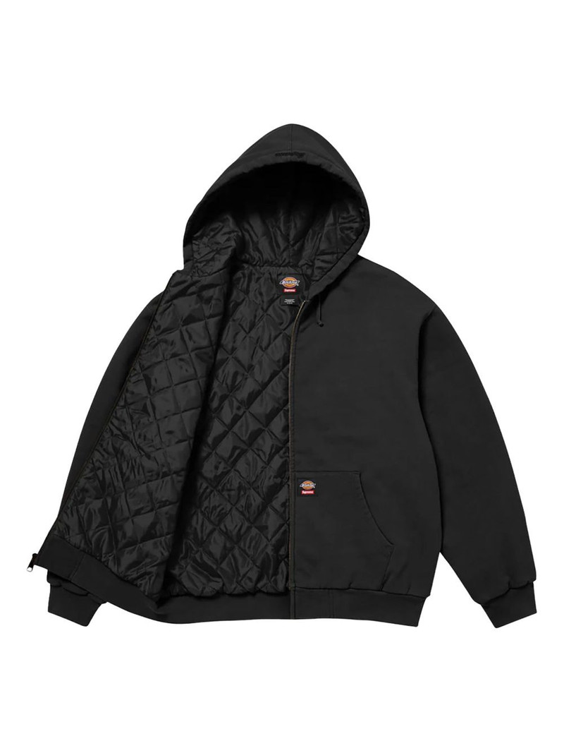 Supreme x Dickies® quilted zip-up hoodie outlook