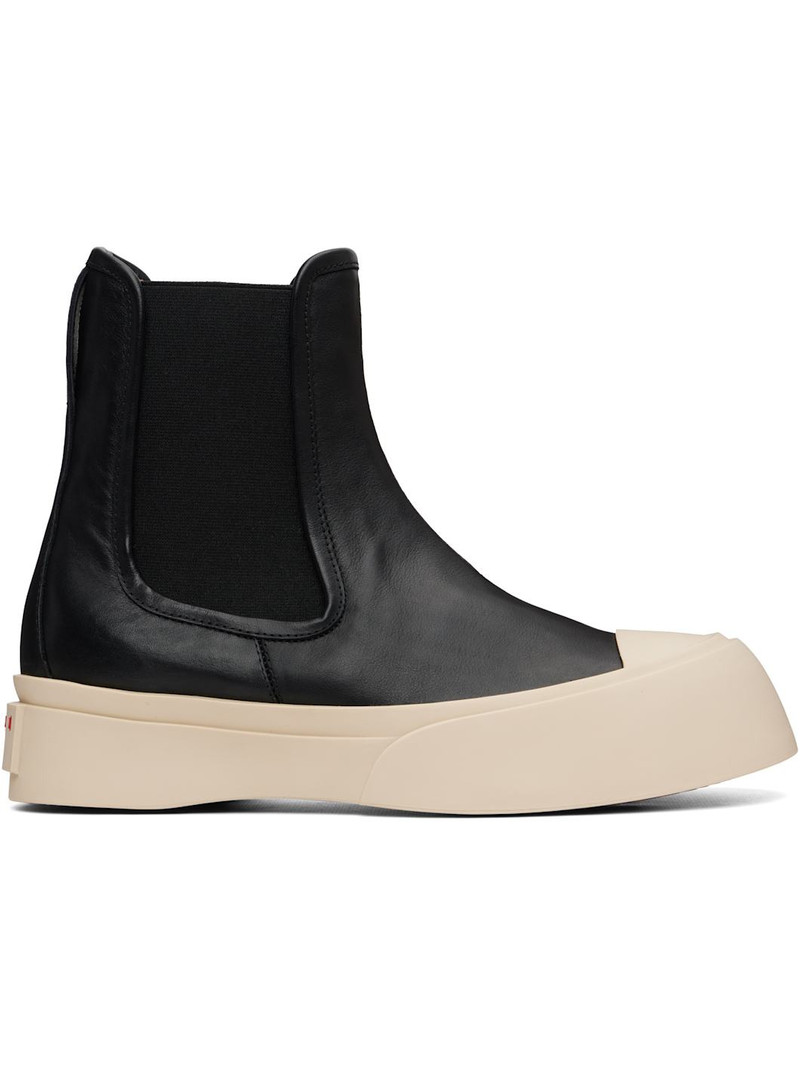 Black Nappa Leather Pablo Chelsea Boots 1
