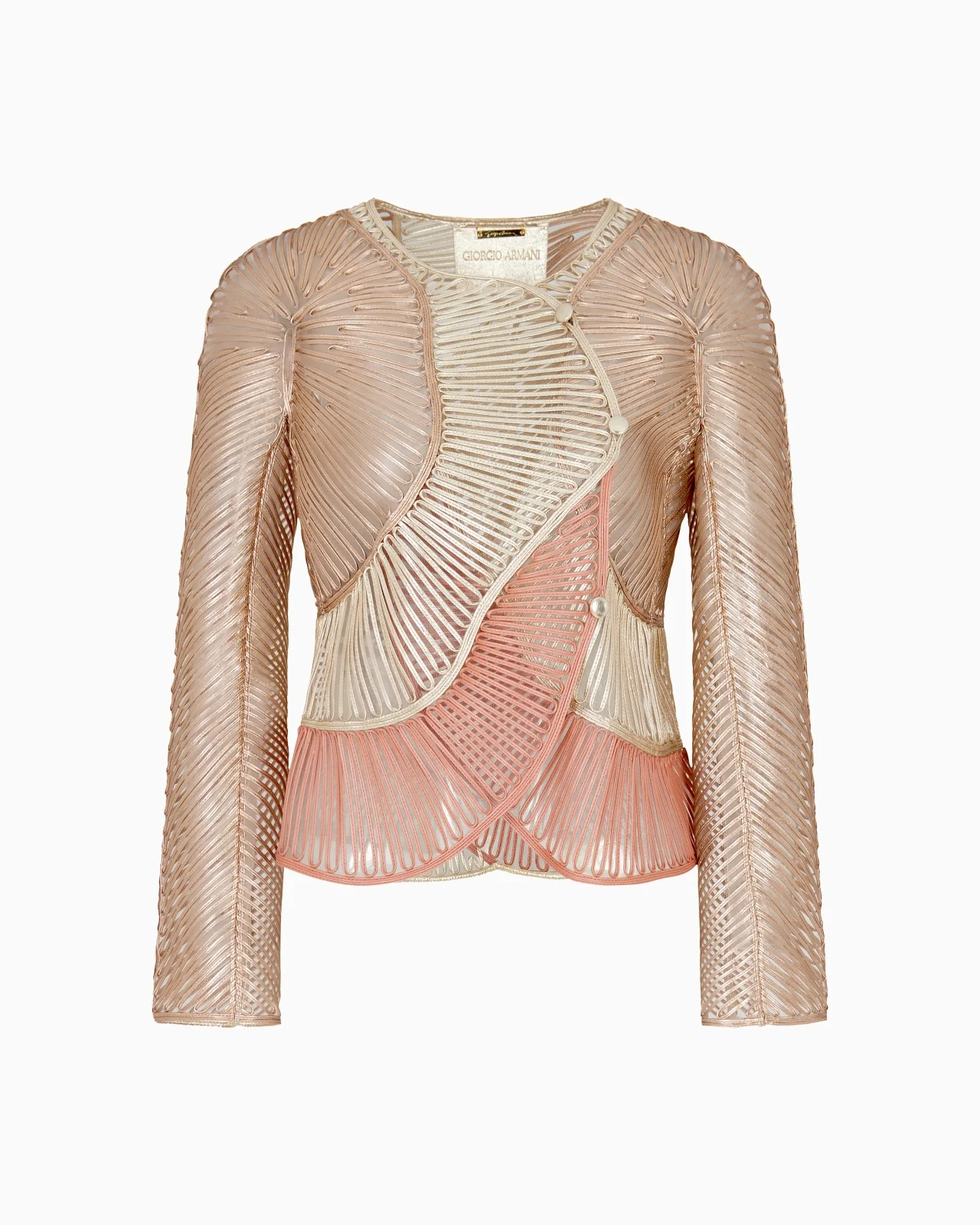 PEARLISED NAPPA-LEATHER JACKET - 1