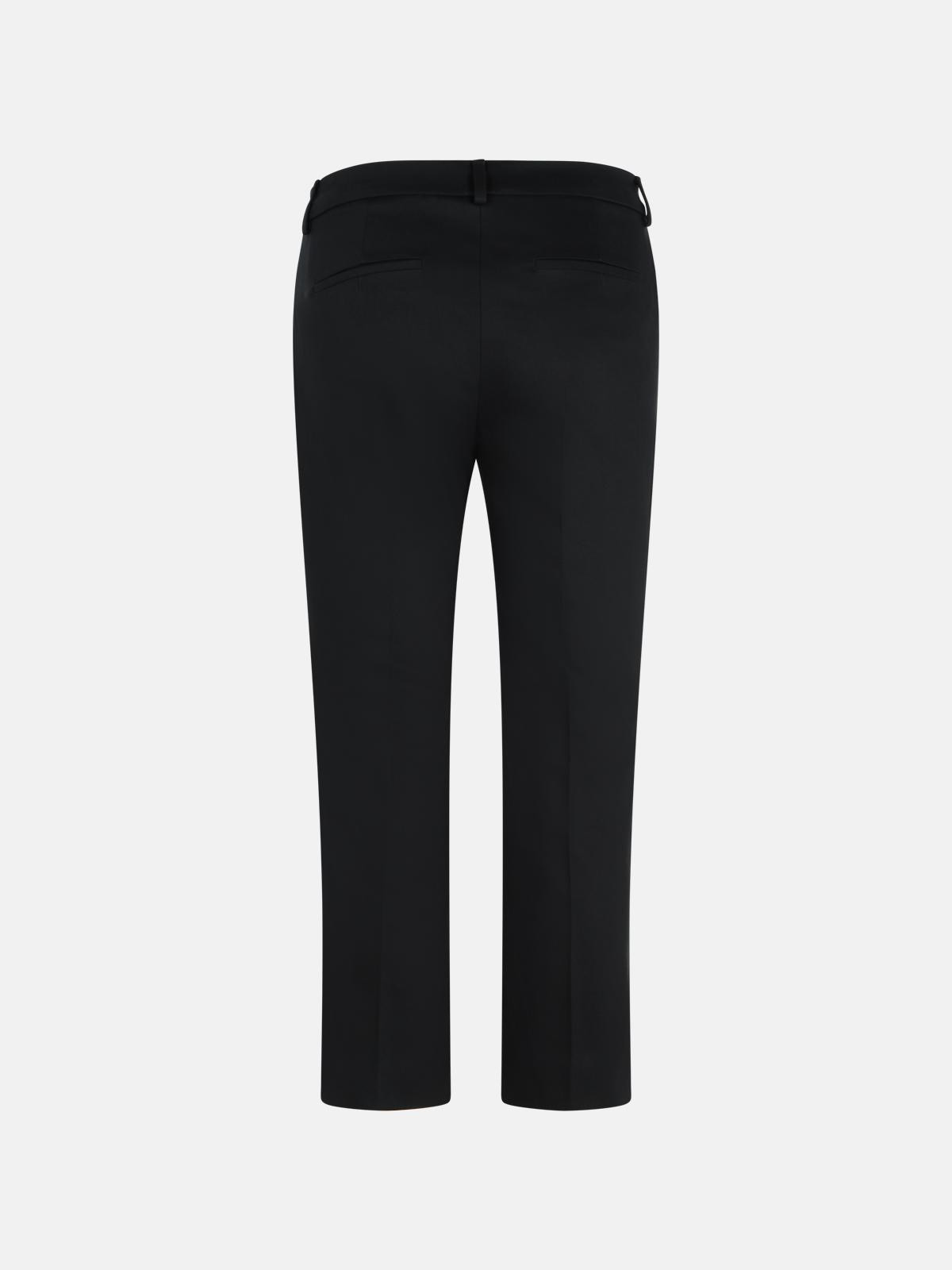 ETNA' BLACK COTTON PANTS - 3