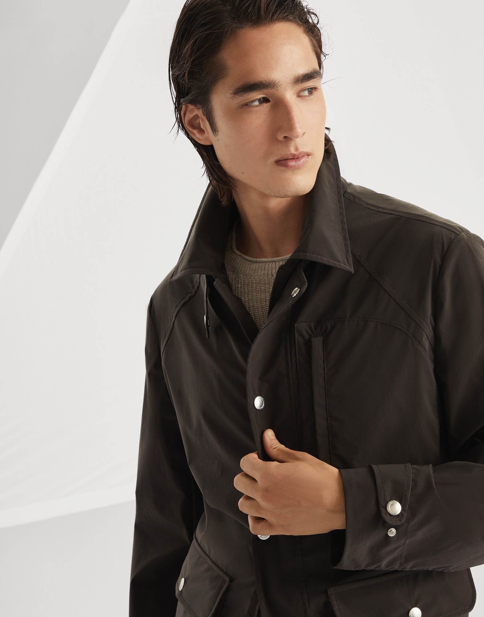 Water-resistant bonded cotton unlined field jacket - 3