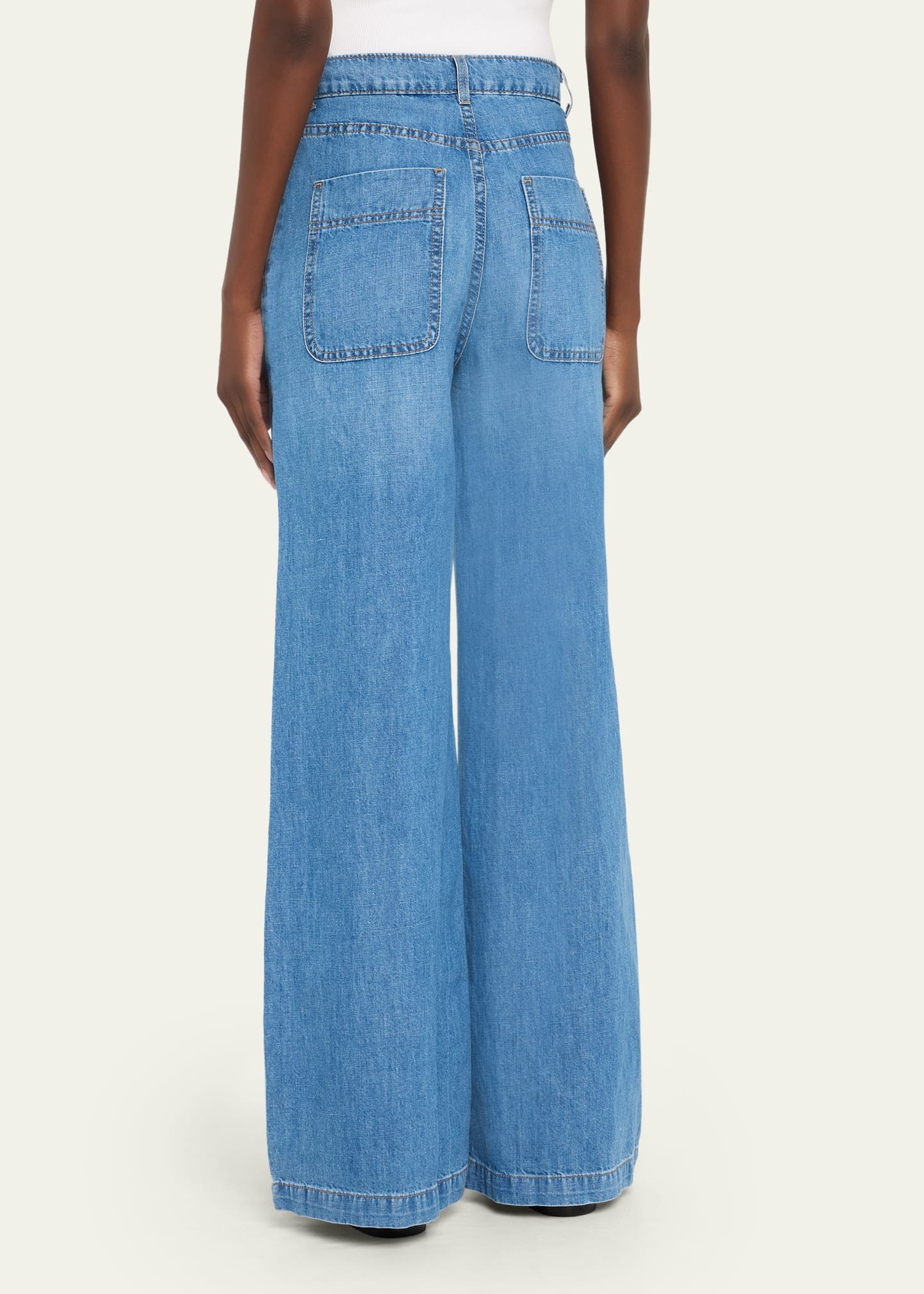 Mecox Beach Wide-Leg Jeans - 3