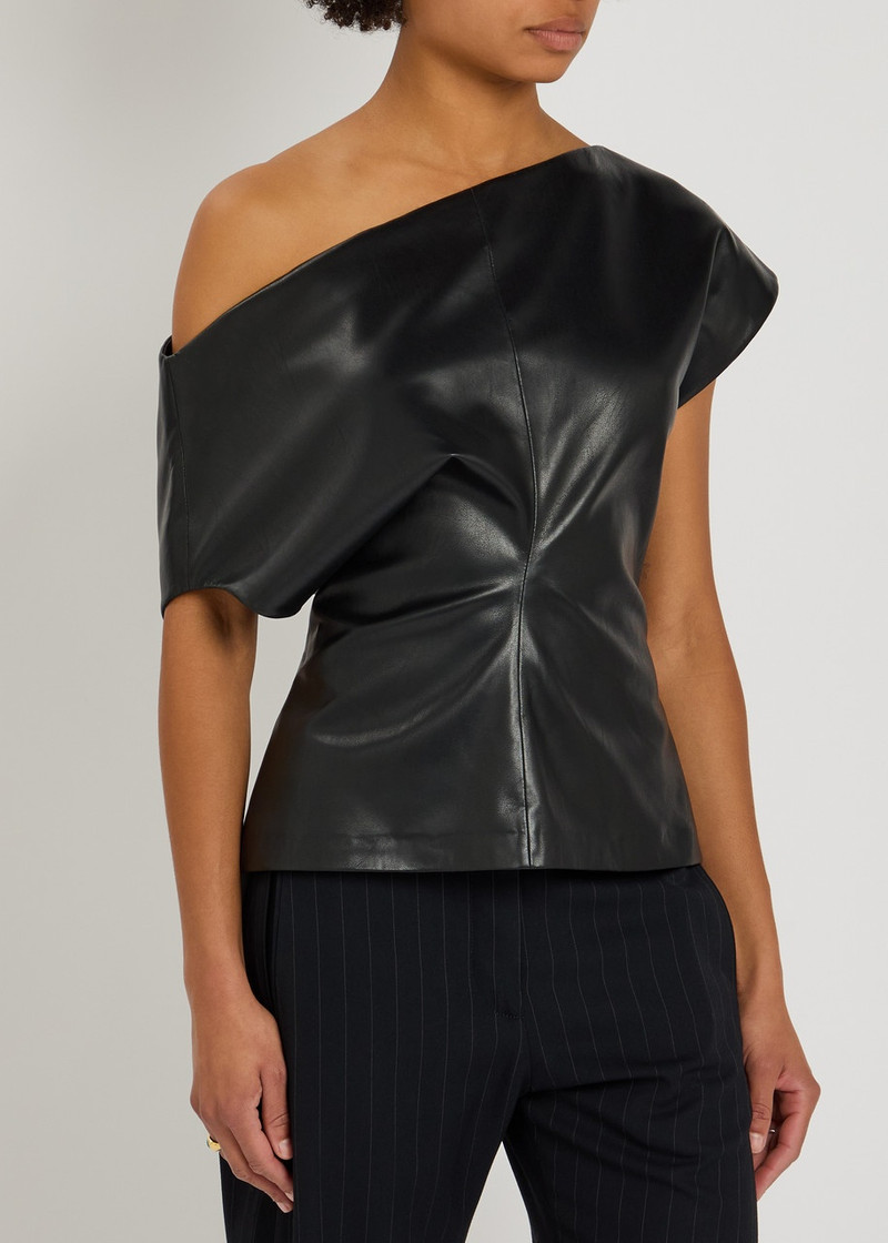 rag & bone Rag & Bone Eleanor Faux Leather top outlook