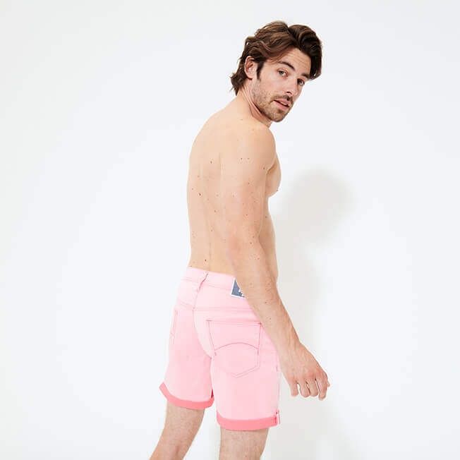 Men 5 Pockets Bermuda Shorts Neo Pink - 4