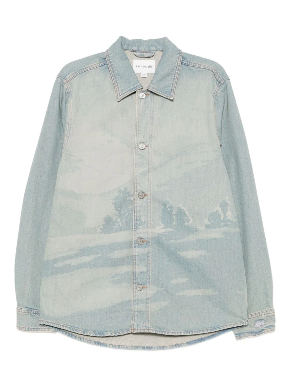 Buttoned denim jacket - 1