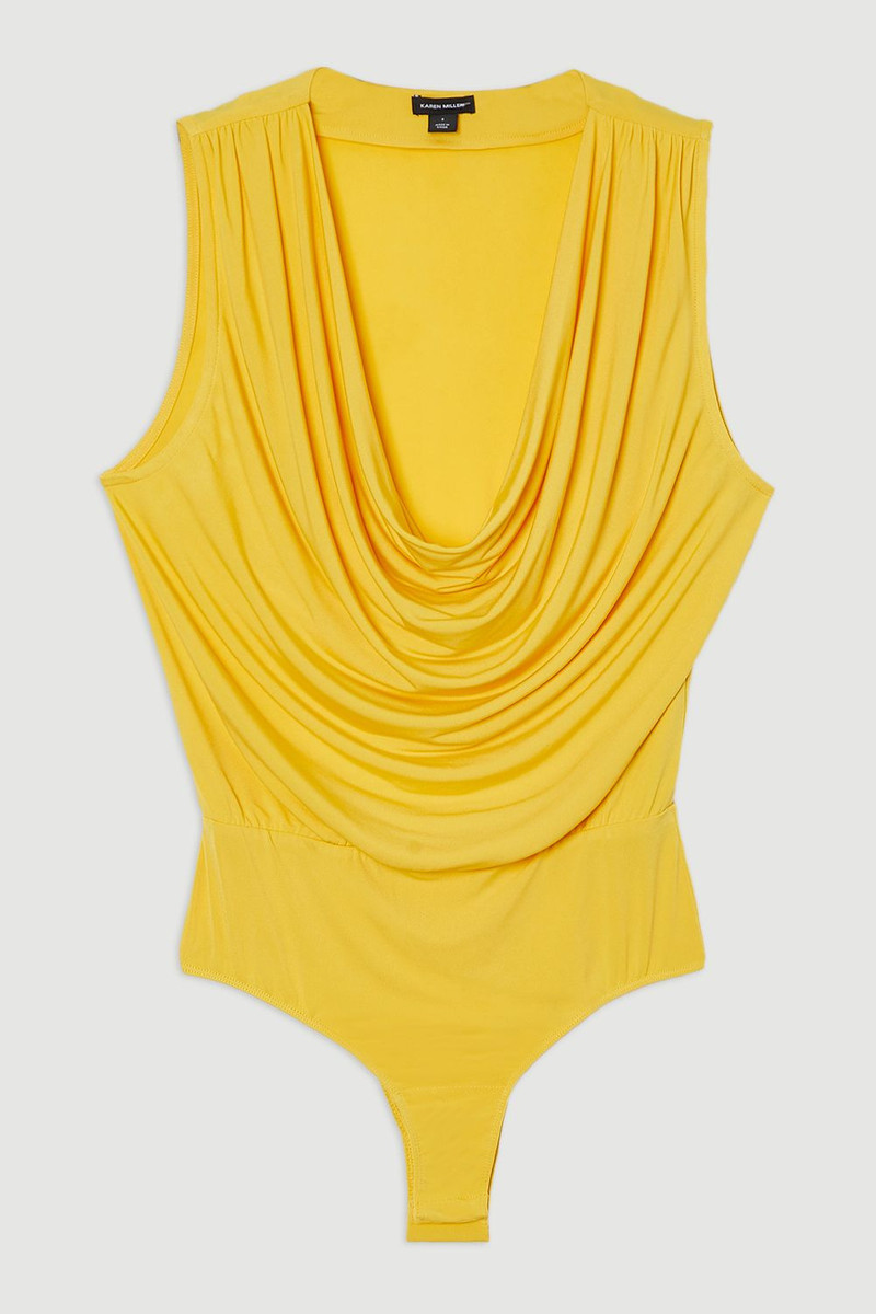 Cowl Neck Jersey Bodysuit 4