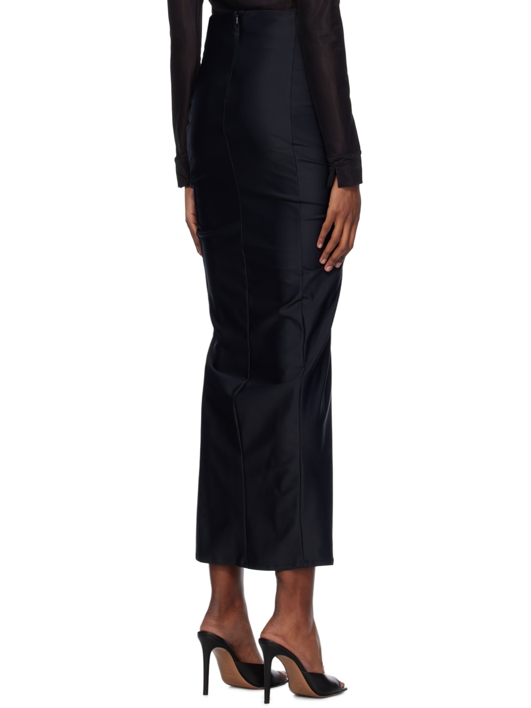 Black Melia Maxi Skirt - 3