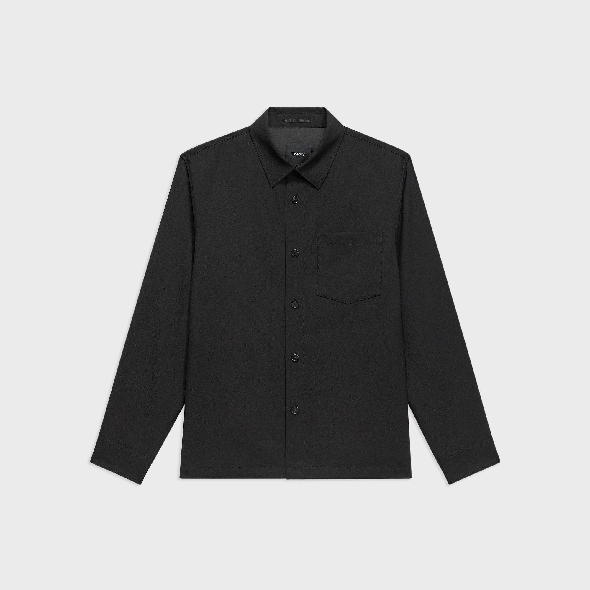 Overshirt in Wool-Blend Twill - 1