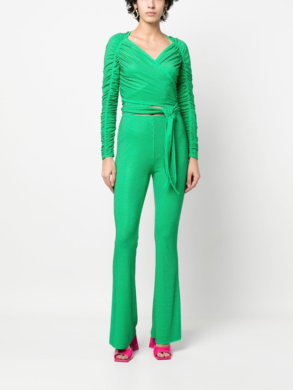 Remany embellished flared trousers - 2