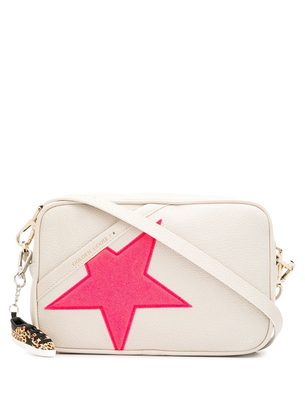 embossed star cross body bag - 1