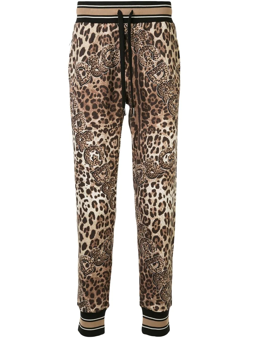 leopard-print track pants - 1