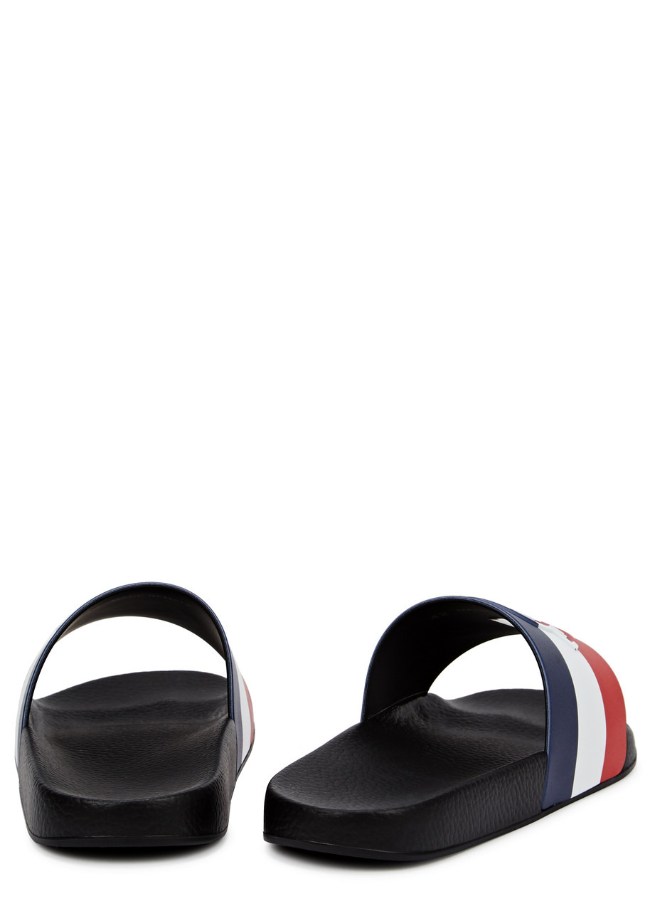 Basile striped rubber sliders - 3