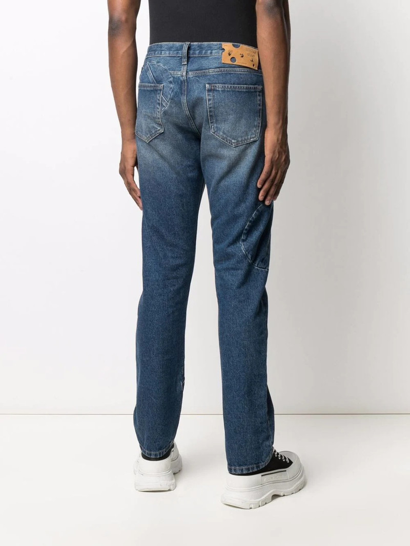 logo-print slim-fit jeans 4