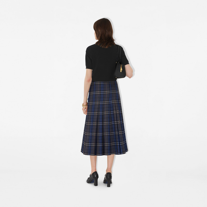 Check Wool Midi Kilt 4